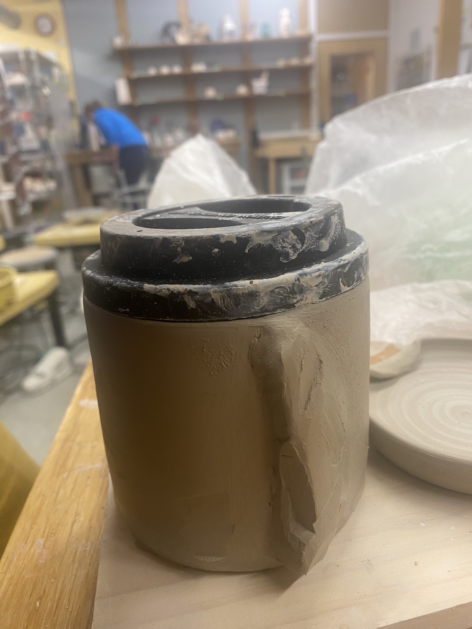 An image of shrink fit testing in process